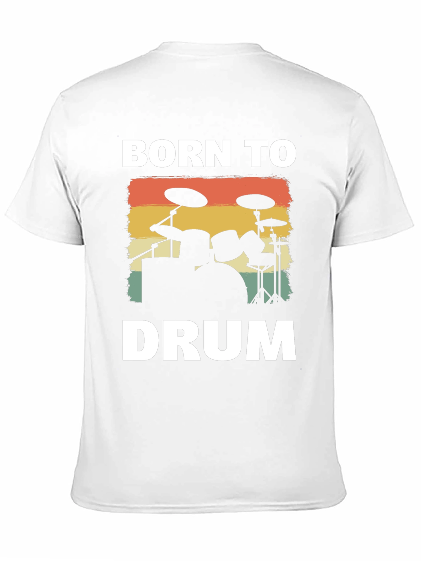 Born to Drum T-Shirt - Retro Drummer Tee
