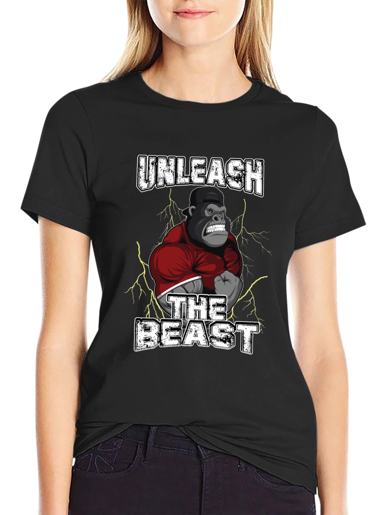 Unleash the Beast Gorilla Graphic T-Shirt