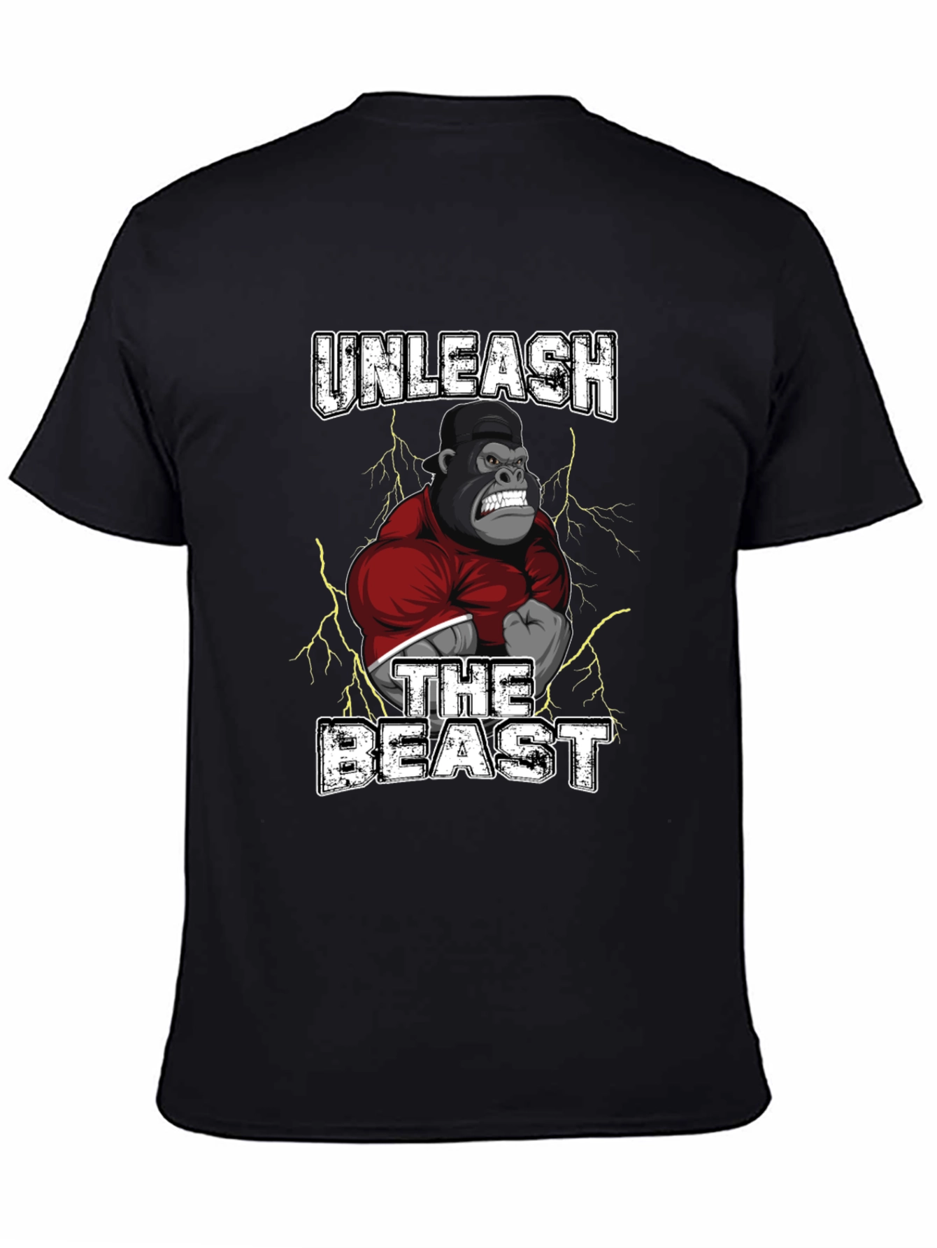 Unleash the Beast Gorilla Graphic T-Shirt