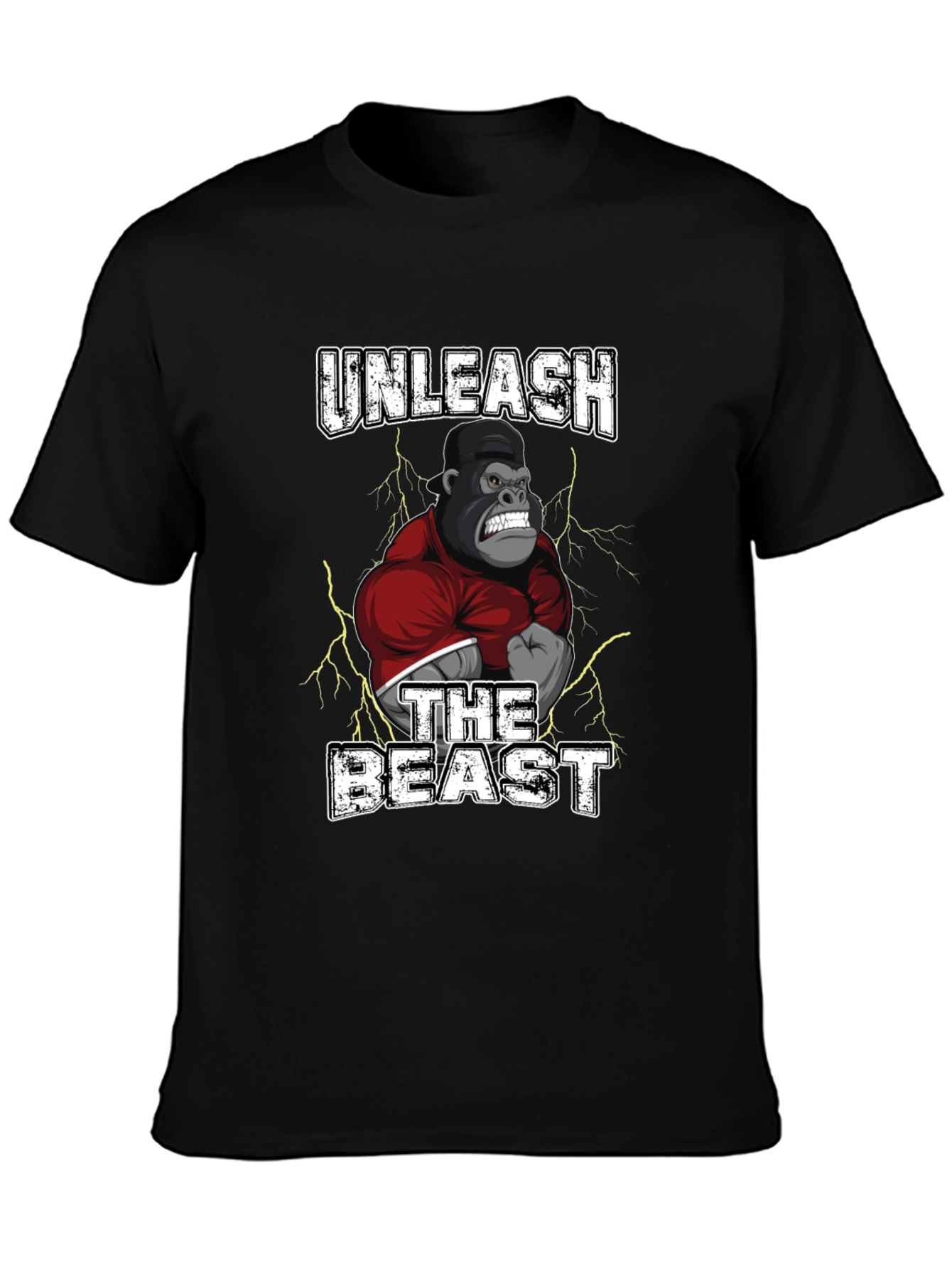 Unleash the Beast Gorilla Graphic T-Shirt