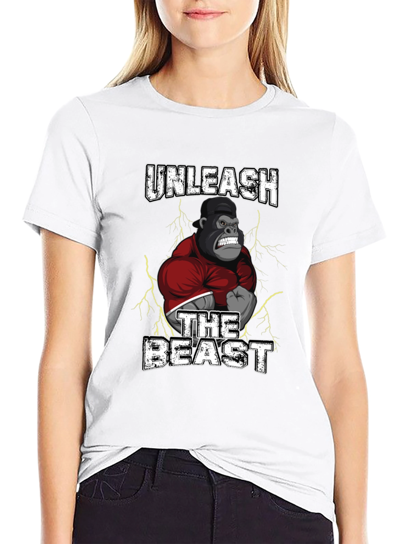 Unleash the Beast Gorilla Graphic T-Shirt