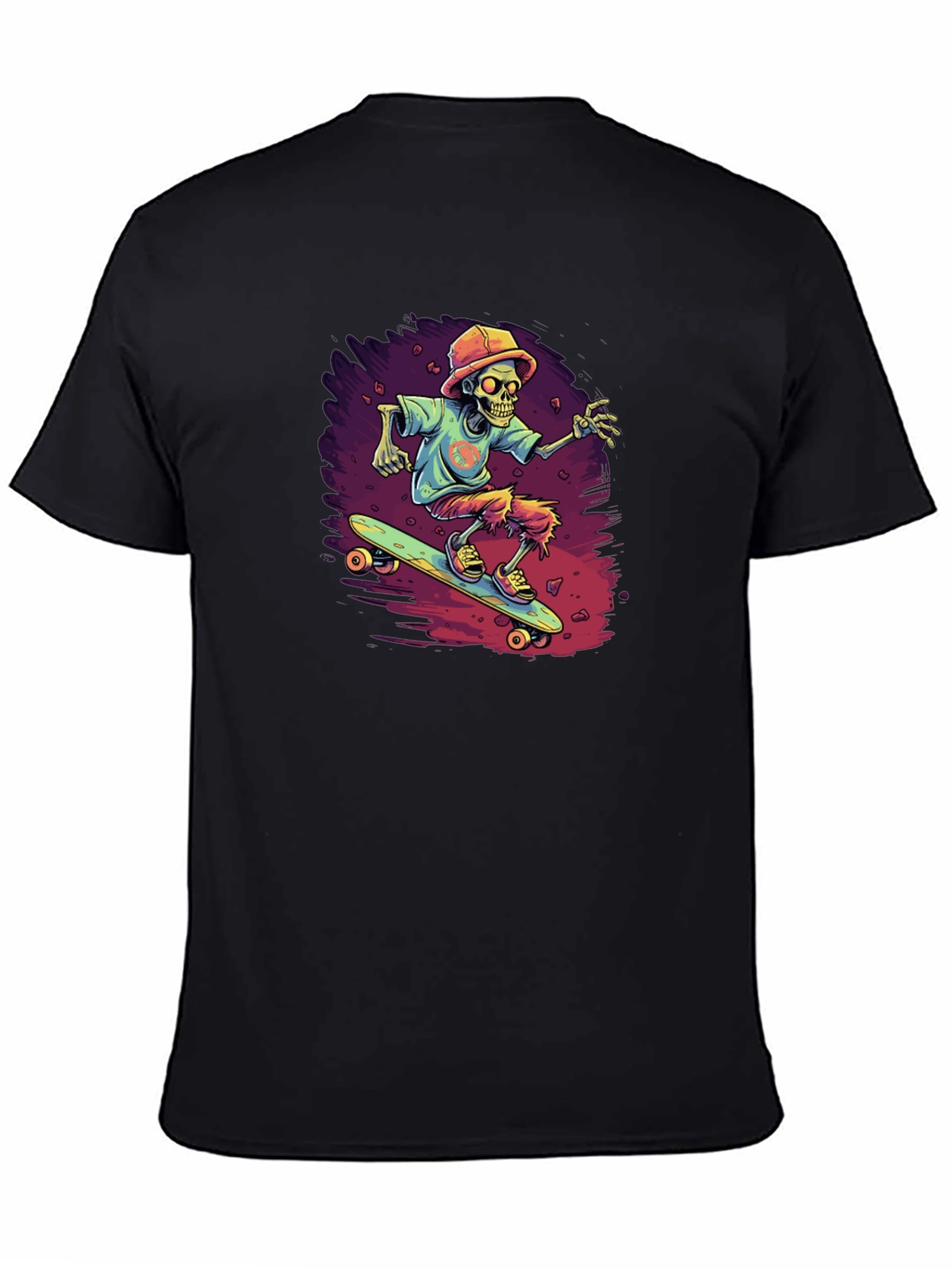Skateboarding Skeleton Graphic Tee