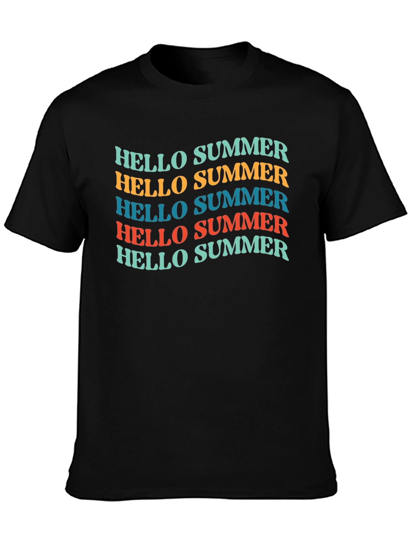 Hello Summer T-Shirt - Retro Style Graphic Tee