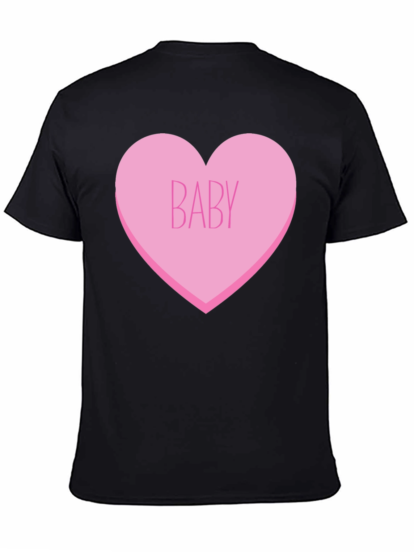 Baby Heart Graphic Tee - Black