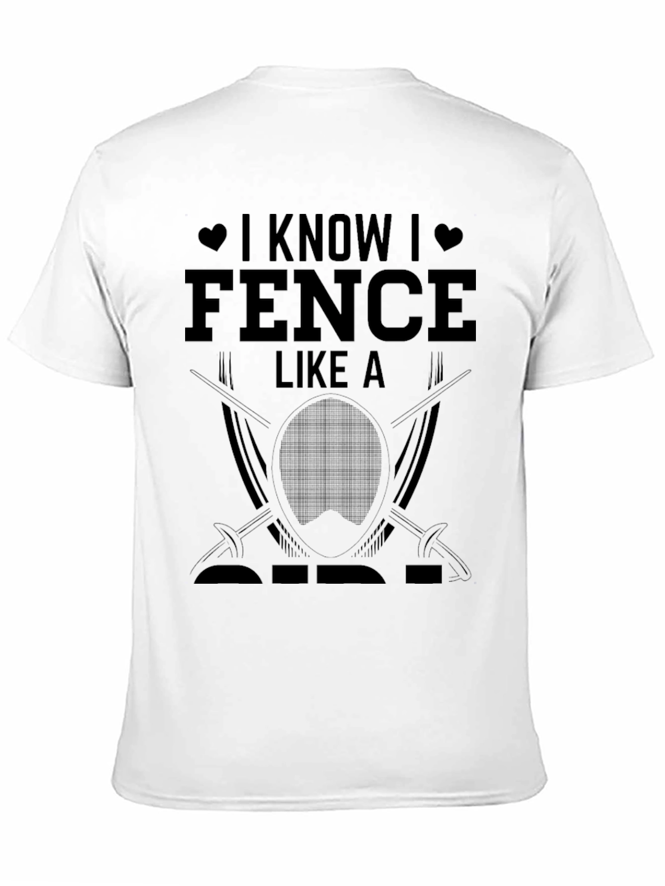 I Know I Fence Like a Pro Black T-Shirt