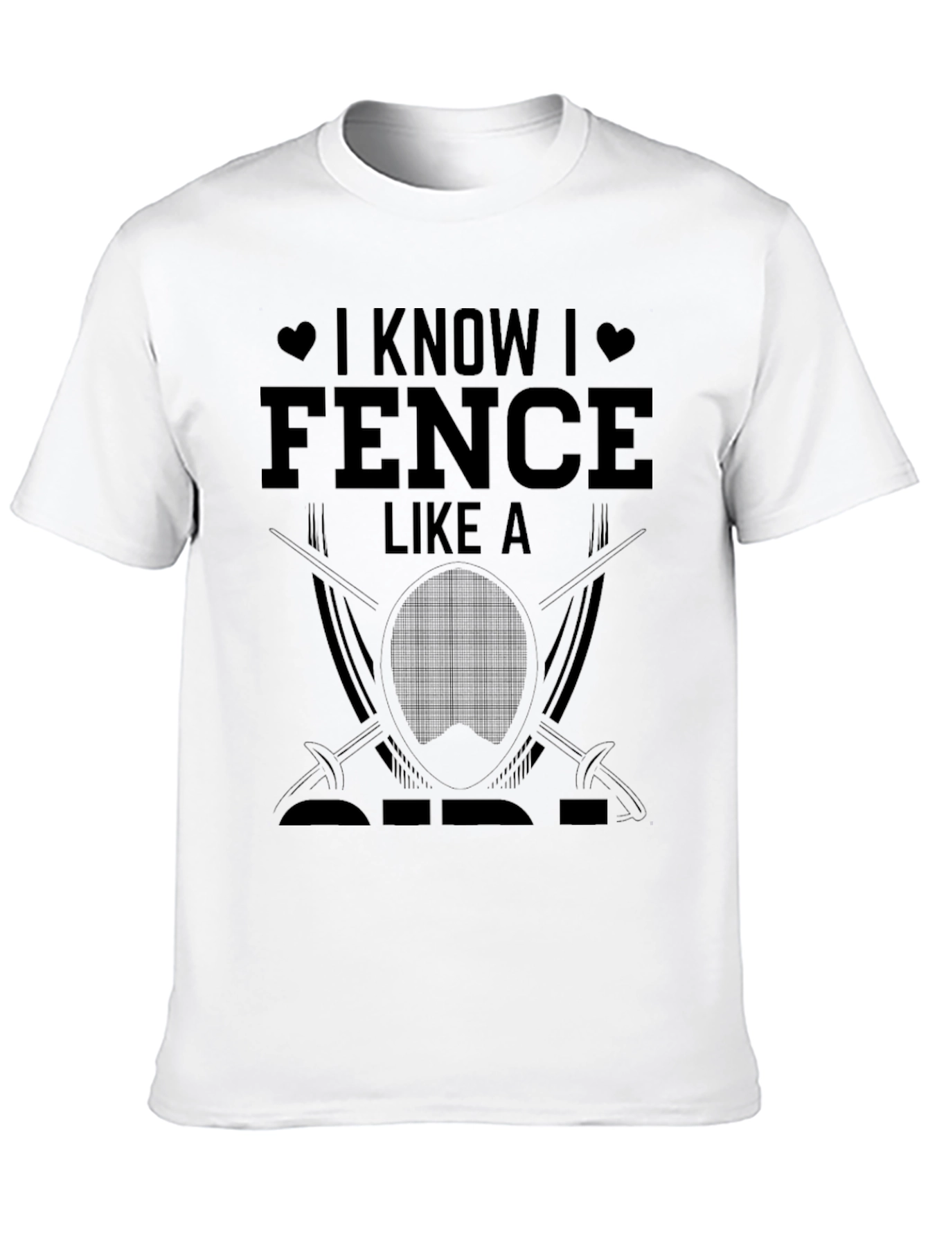 I Know I Fence Like a Pro Black T-Shirt
