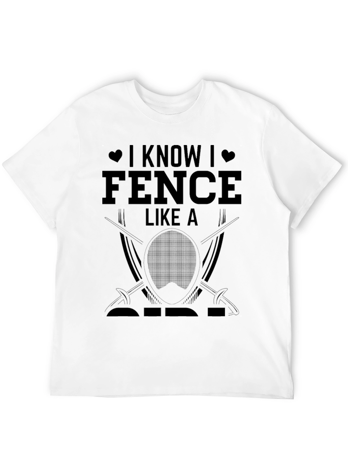 I Know I Fence Like a Pro Black T-Shirt