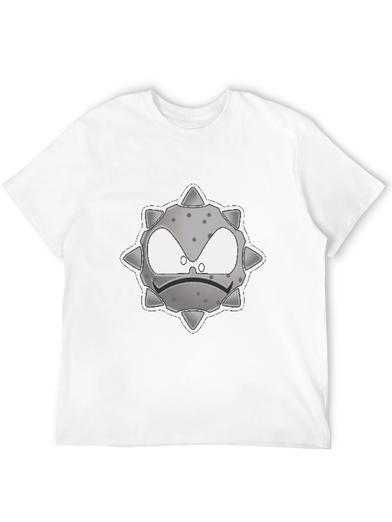 Spiky Grey Character Graphic Tee