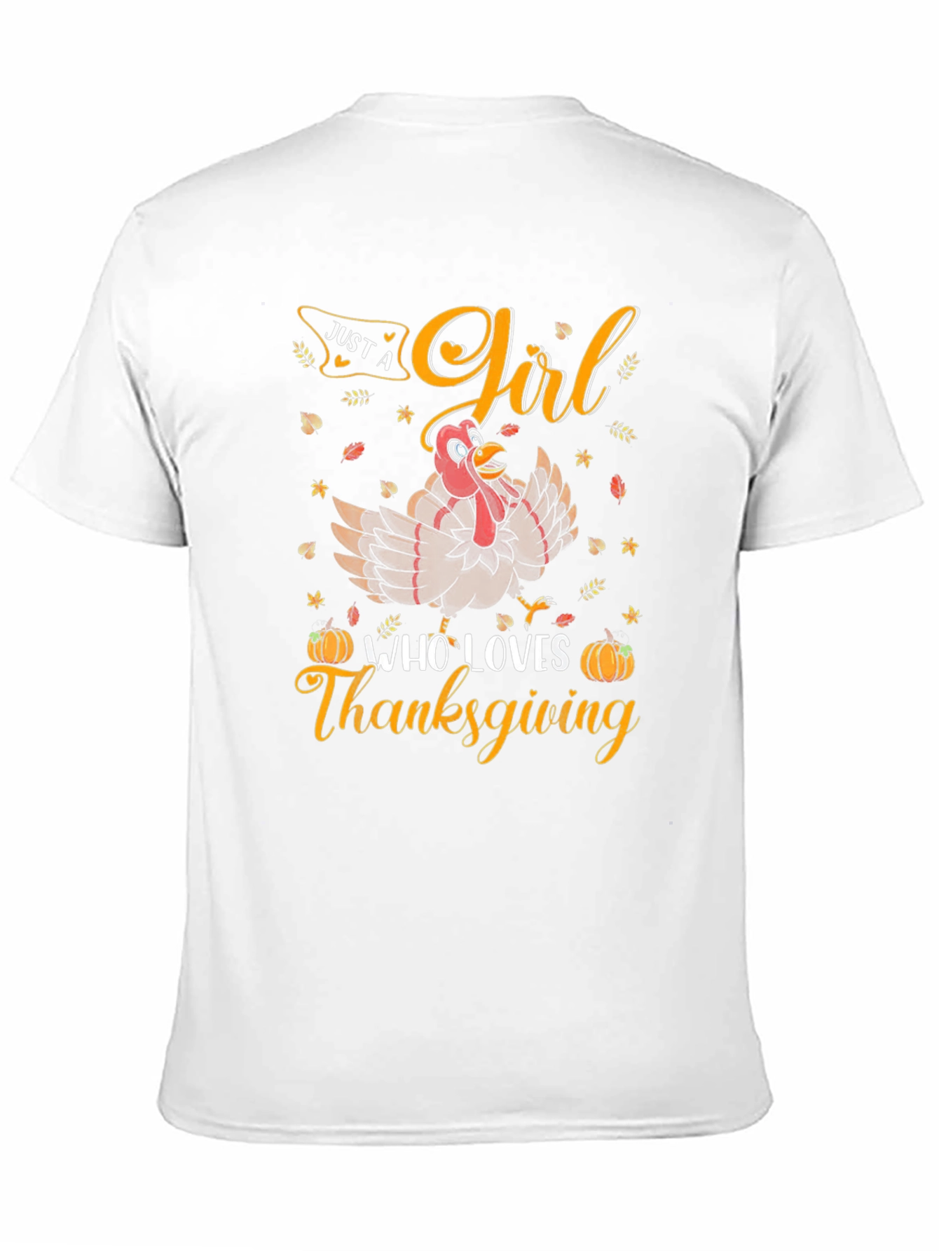 Thanksgiving Girl Turkey T-Shirt