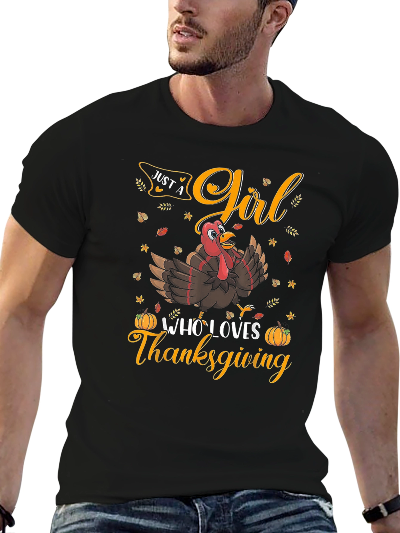 Thanksgiving Girl Turkey T-Shirt