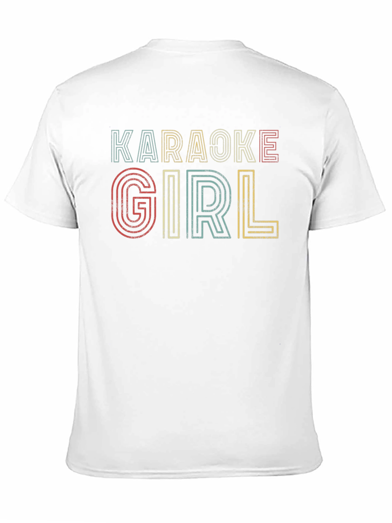 Karaoke Girl Retro Style Graphic T-Shirt