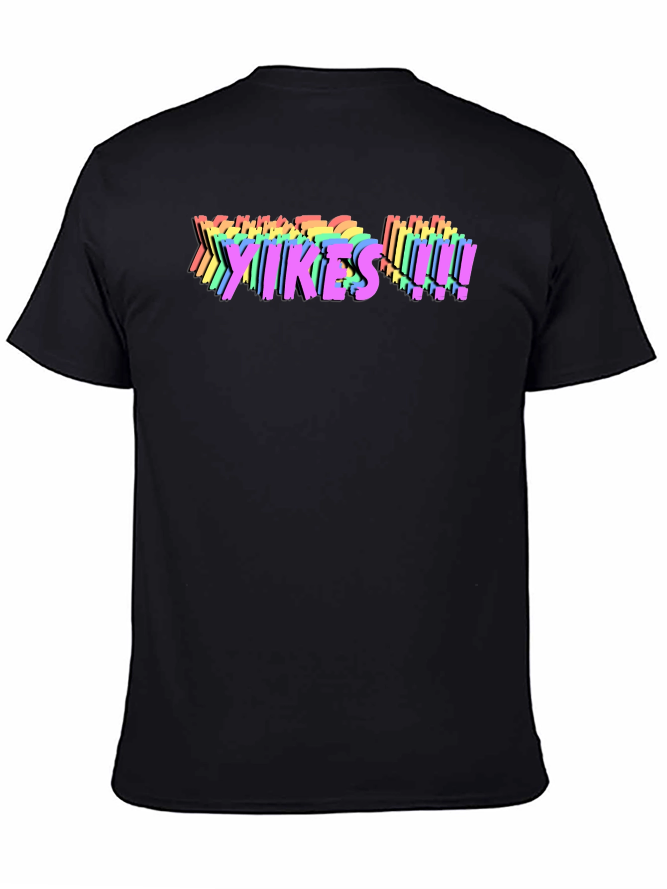 Yikes! Rainbow Graphic T-Shirt - Bold Statement Tee