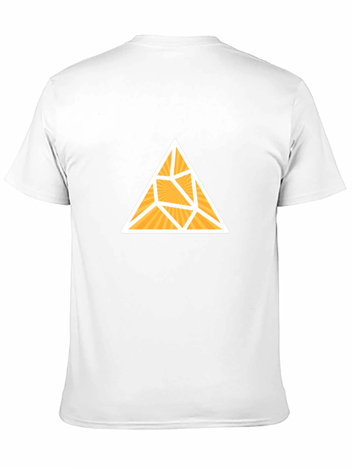 Geometric Triangle Graphic Tee - Stylish Black T-Shirt