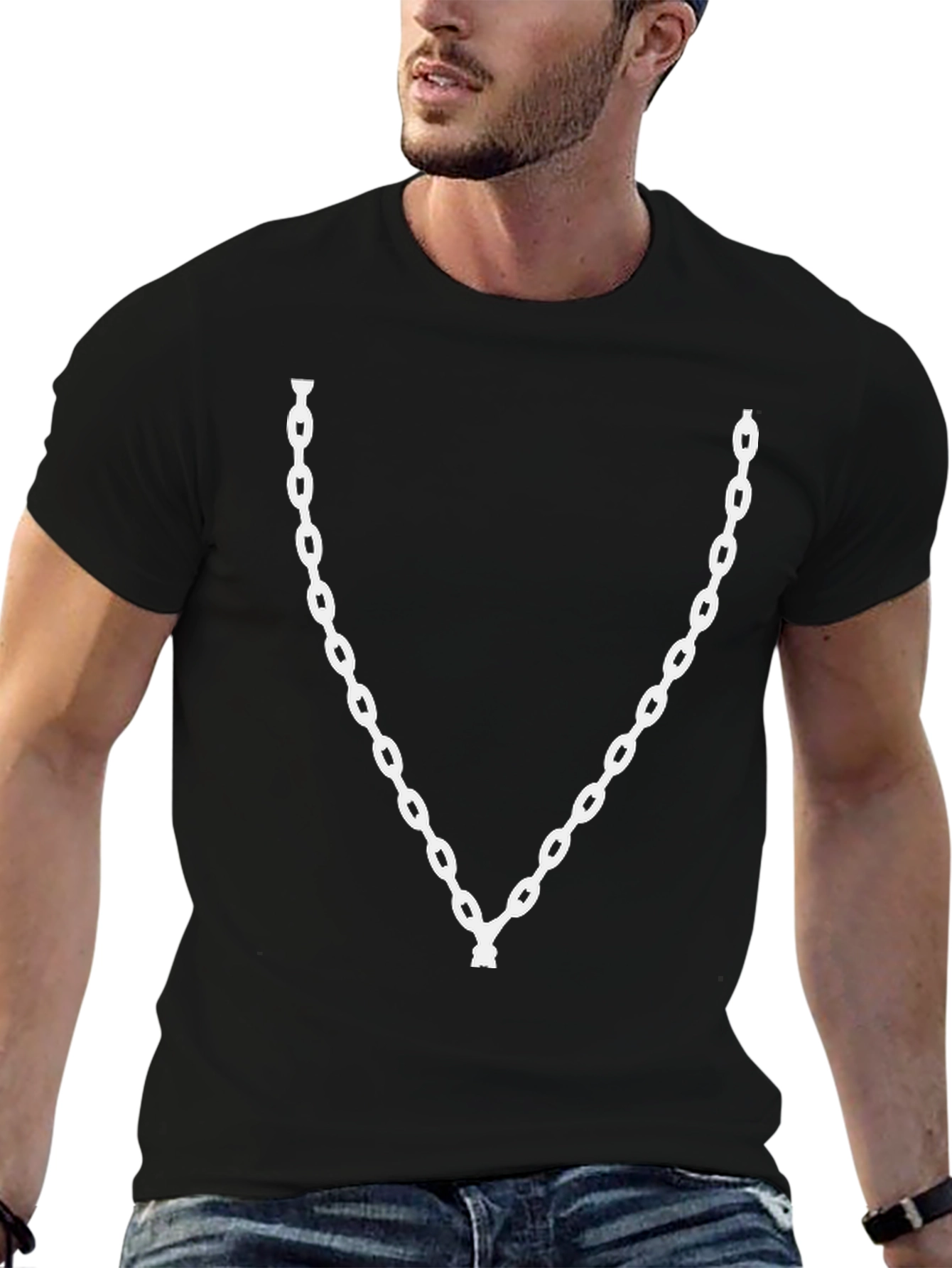 Chain Graphic Tee - Bold Statement T-Shirt