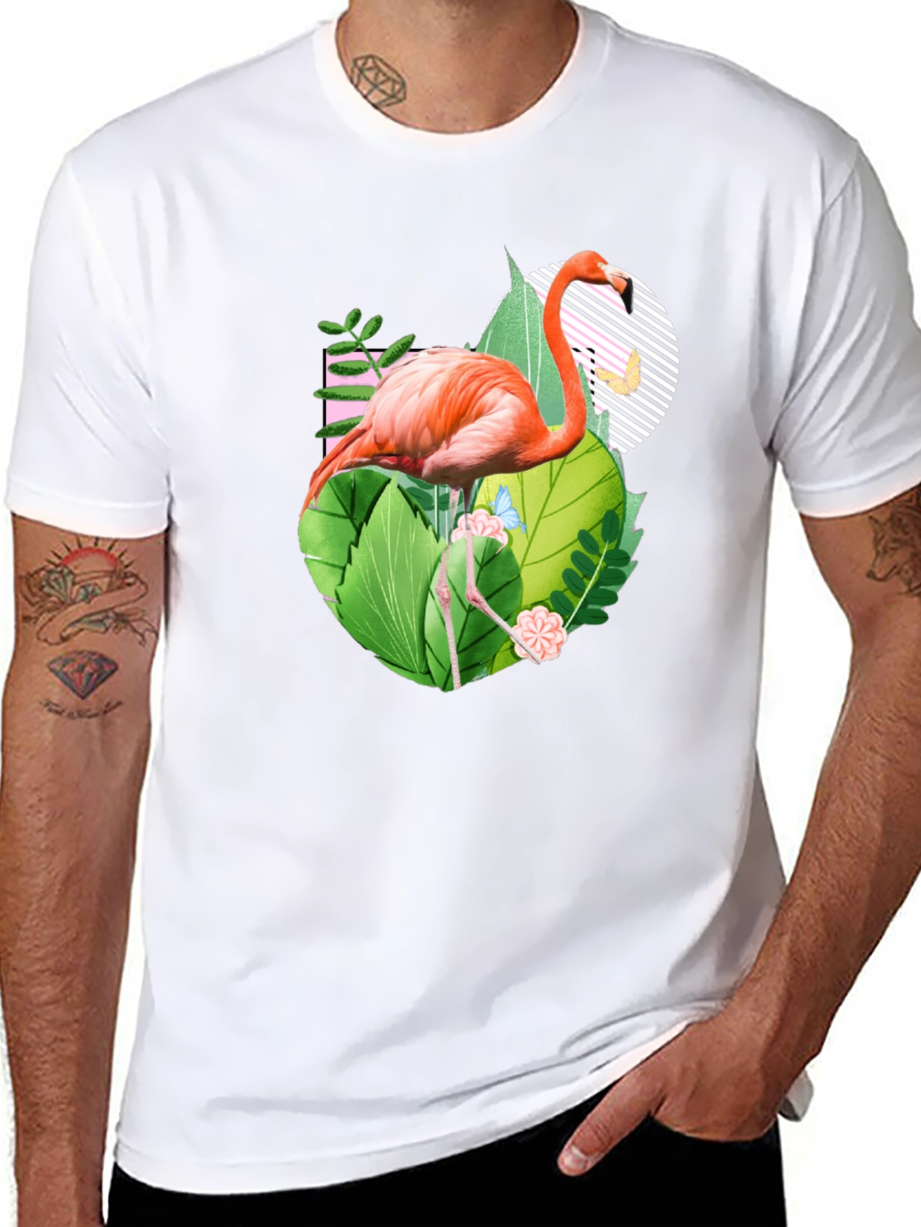 Tropical Flamingo Graphic Tee
