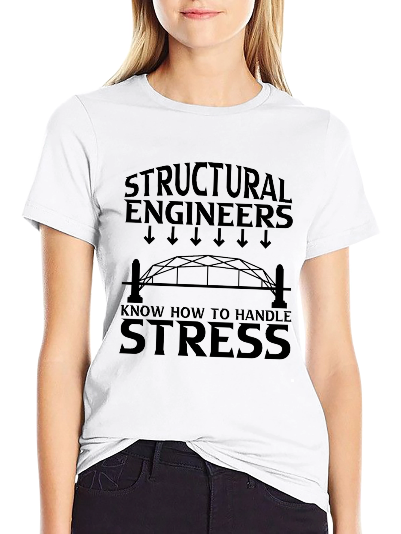 Structural Engineer Stress T-Shirt - Black