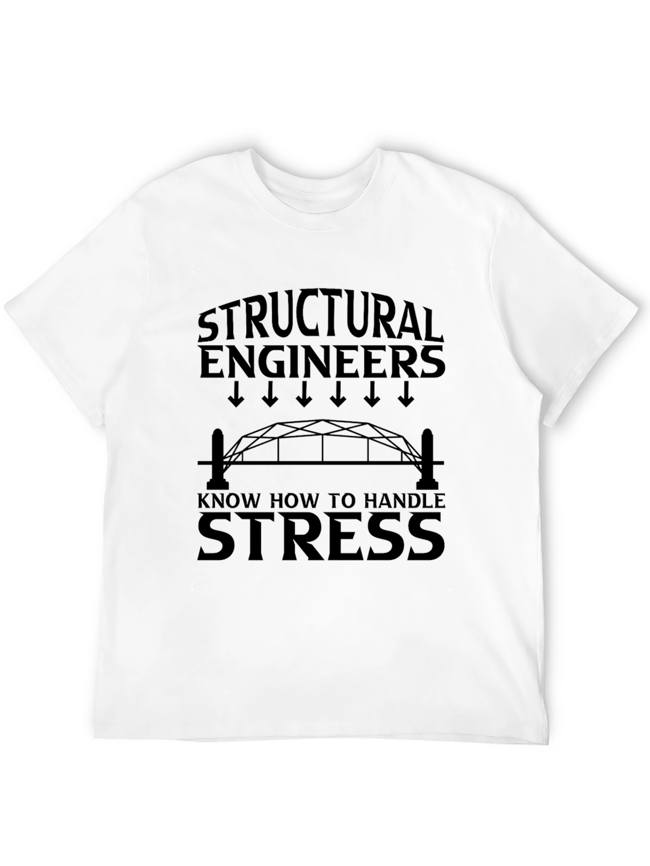 Structural Engineer Stress T-Shirt - Black