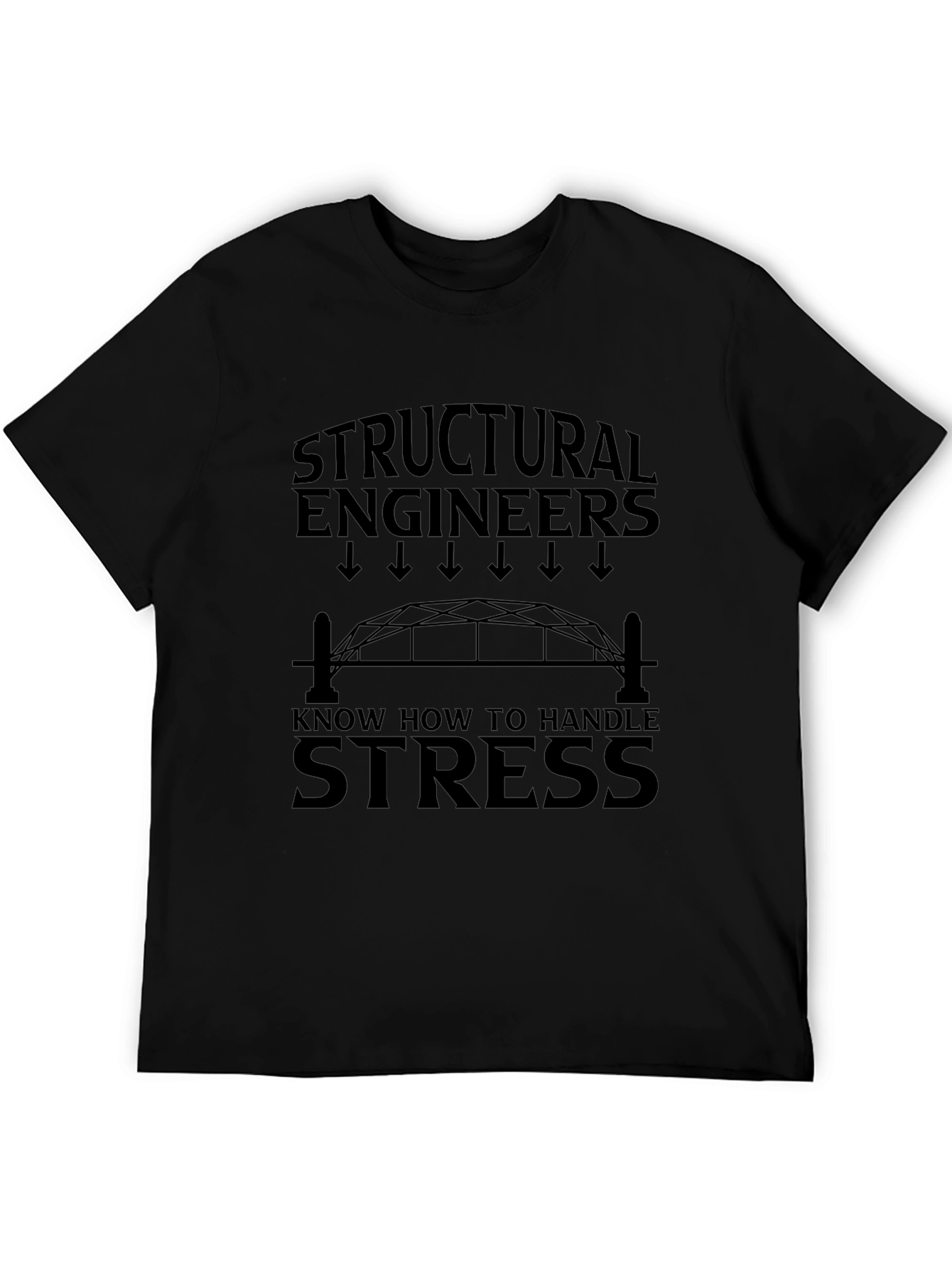 Structural Engineer Stress T-Shirt - Black