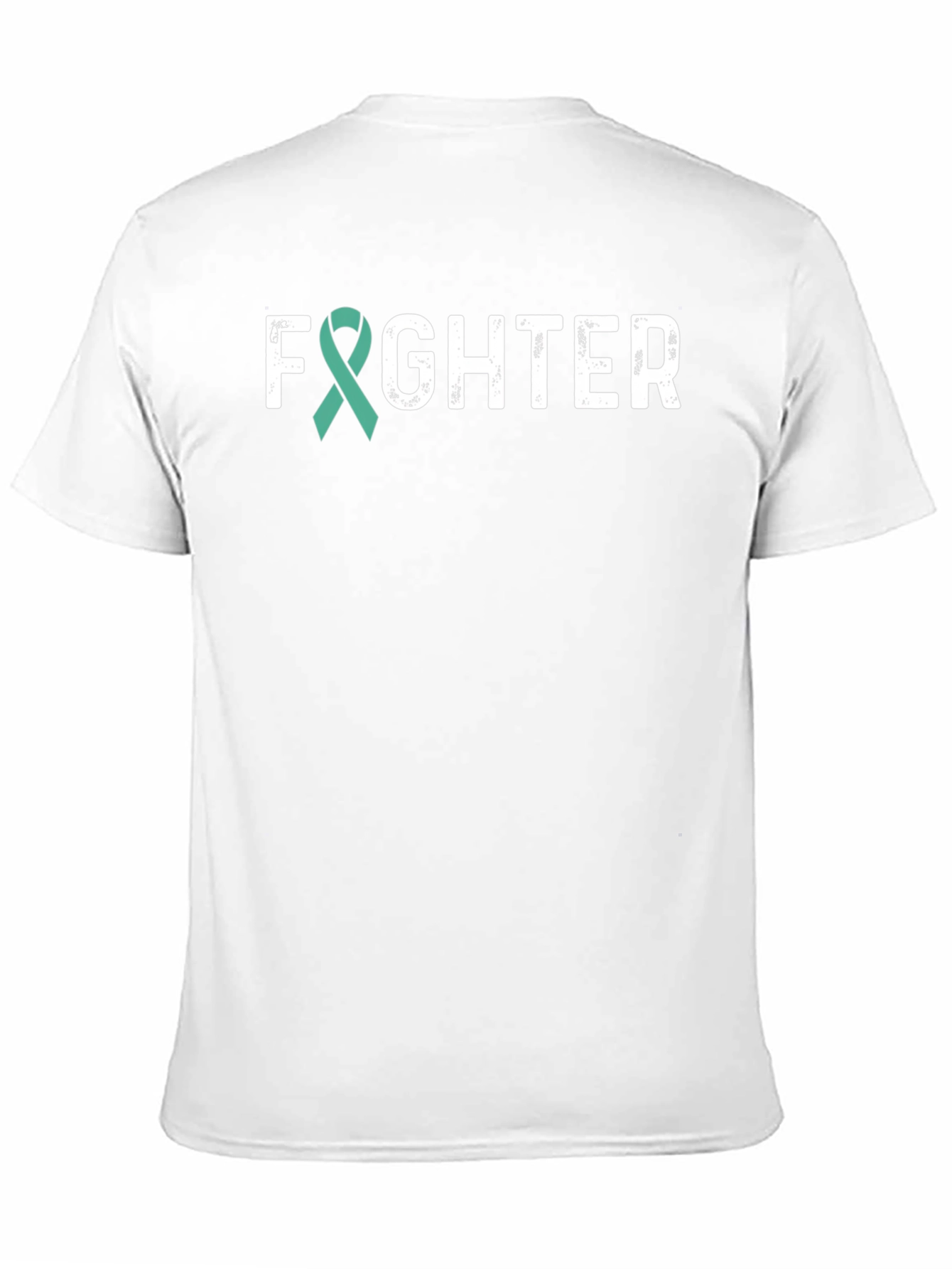 Fighter Teal Ribbon Awareness T-Shirt