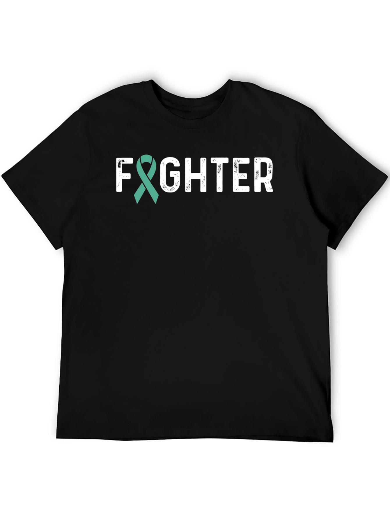 Fighter Teal Ribbon Awareness T-Shirt