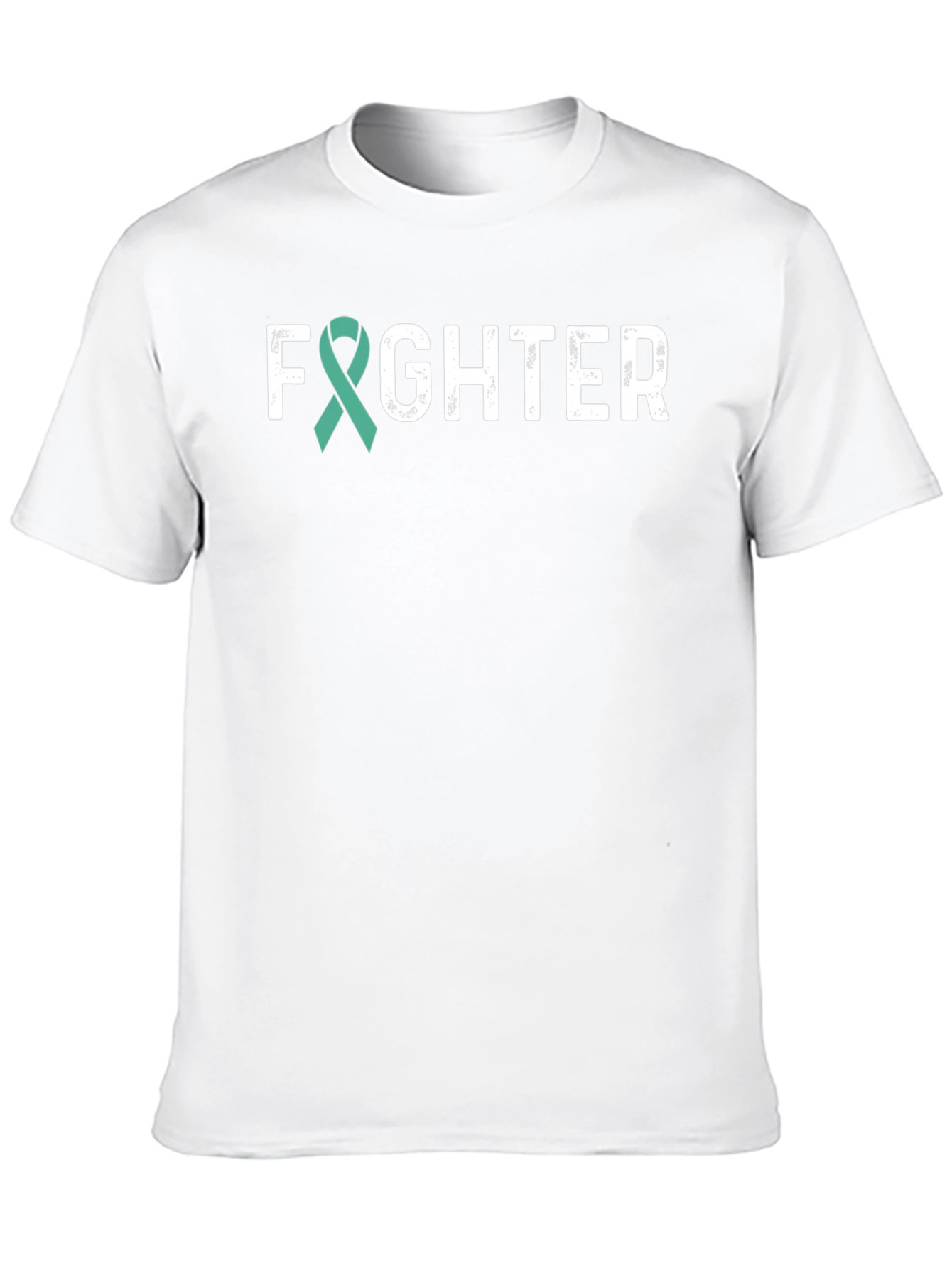 Fighter Teal Ribbon Awareness T-Shirt