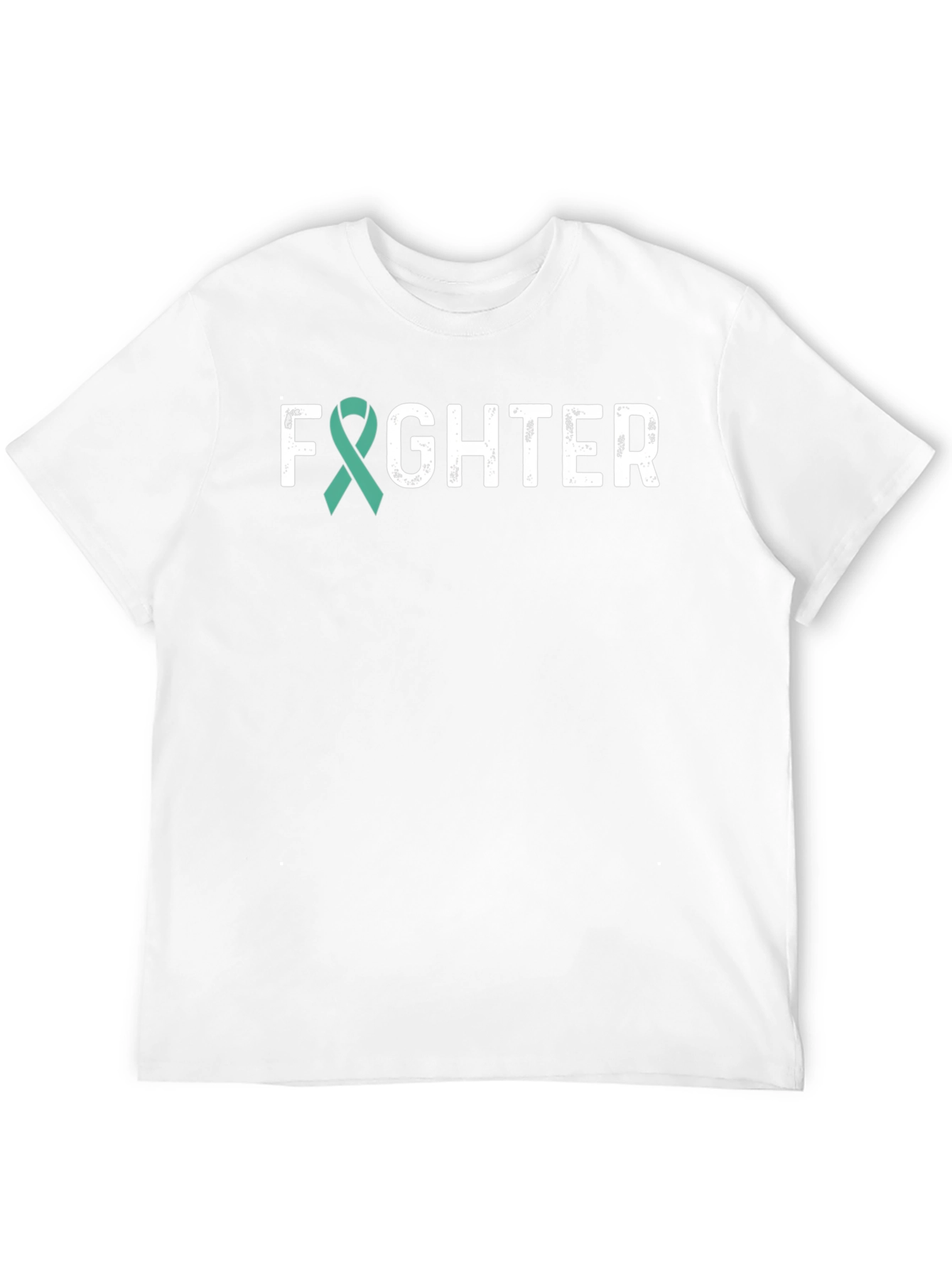 Fighter Teal Ribbon Awareness T-Shirt