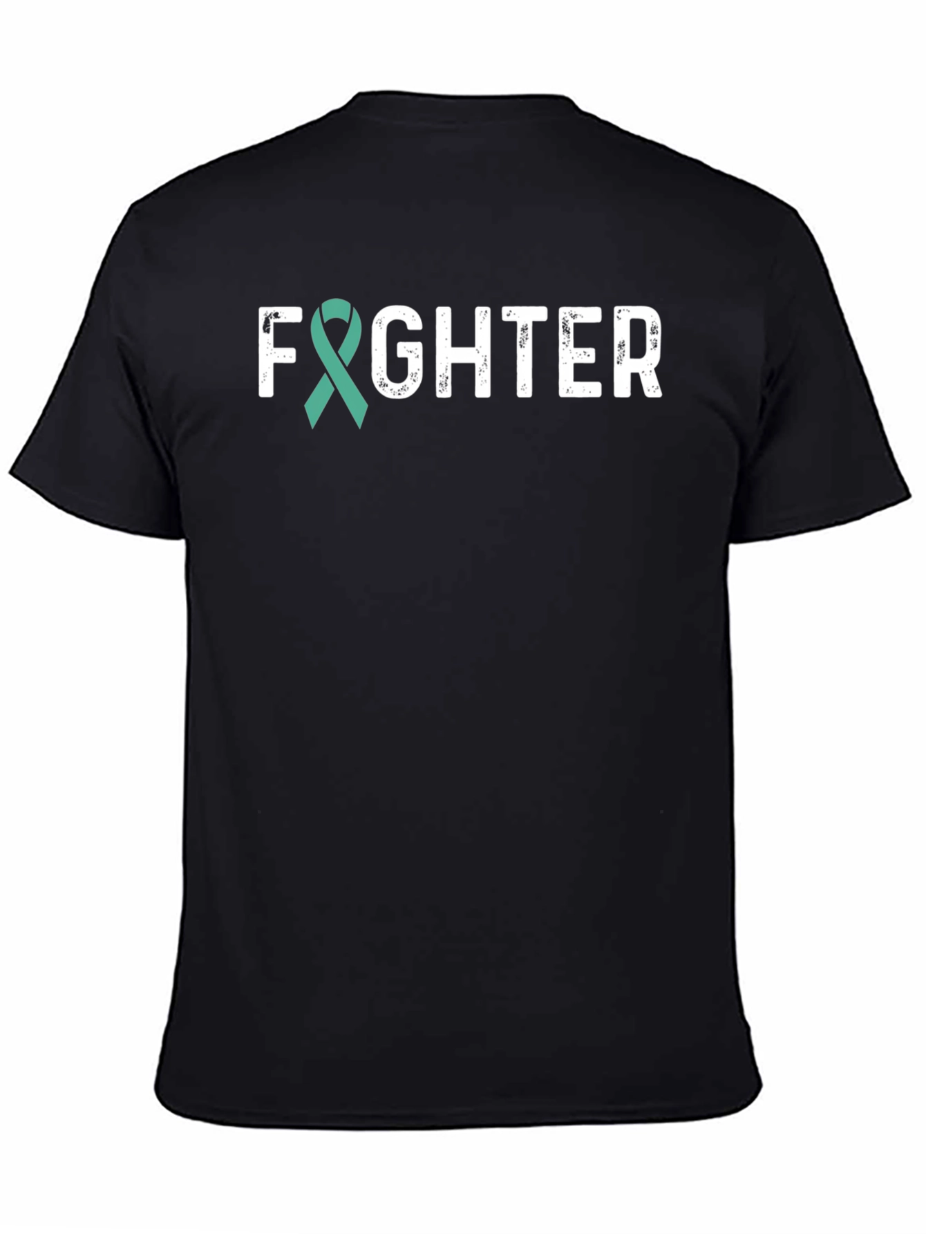 Fighter Teal Ribbon Awareness T-Shirt