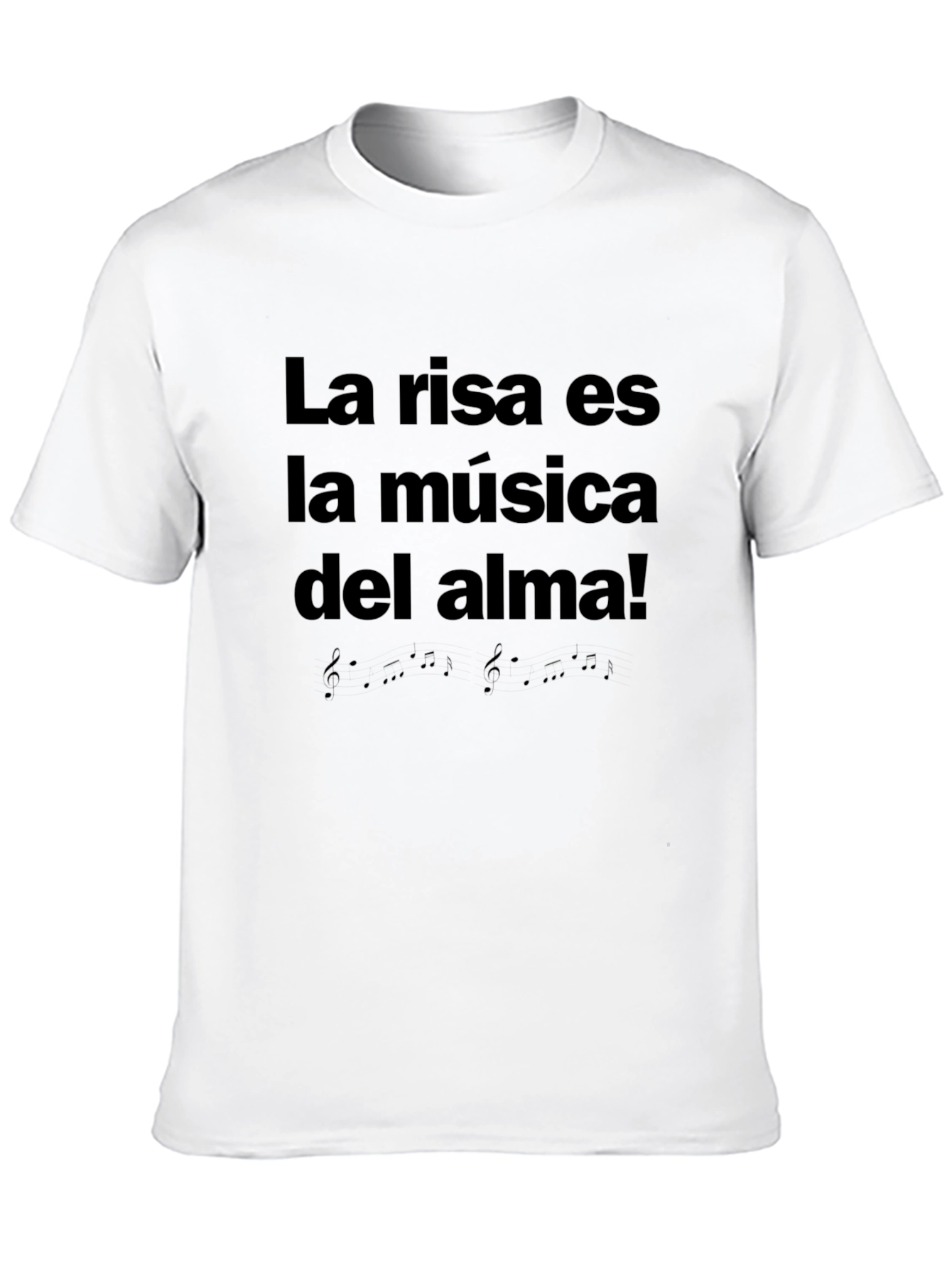 La Risa Es La Música del Alma Black T-Shirt