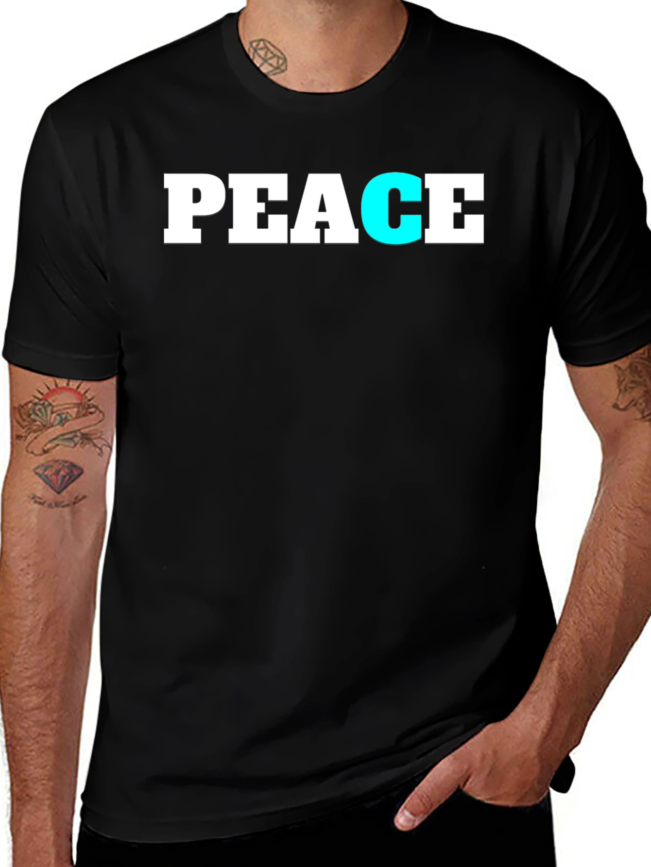 Peace Graphic Tee - Soft Cotton Blend