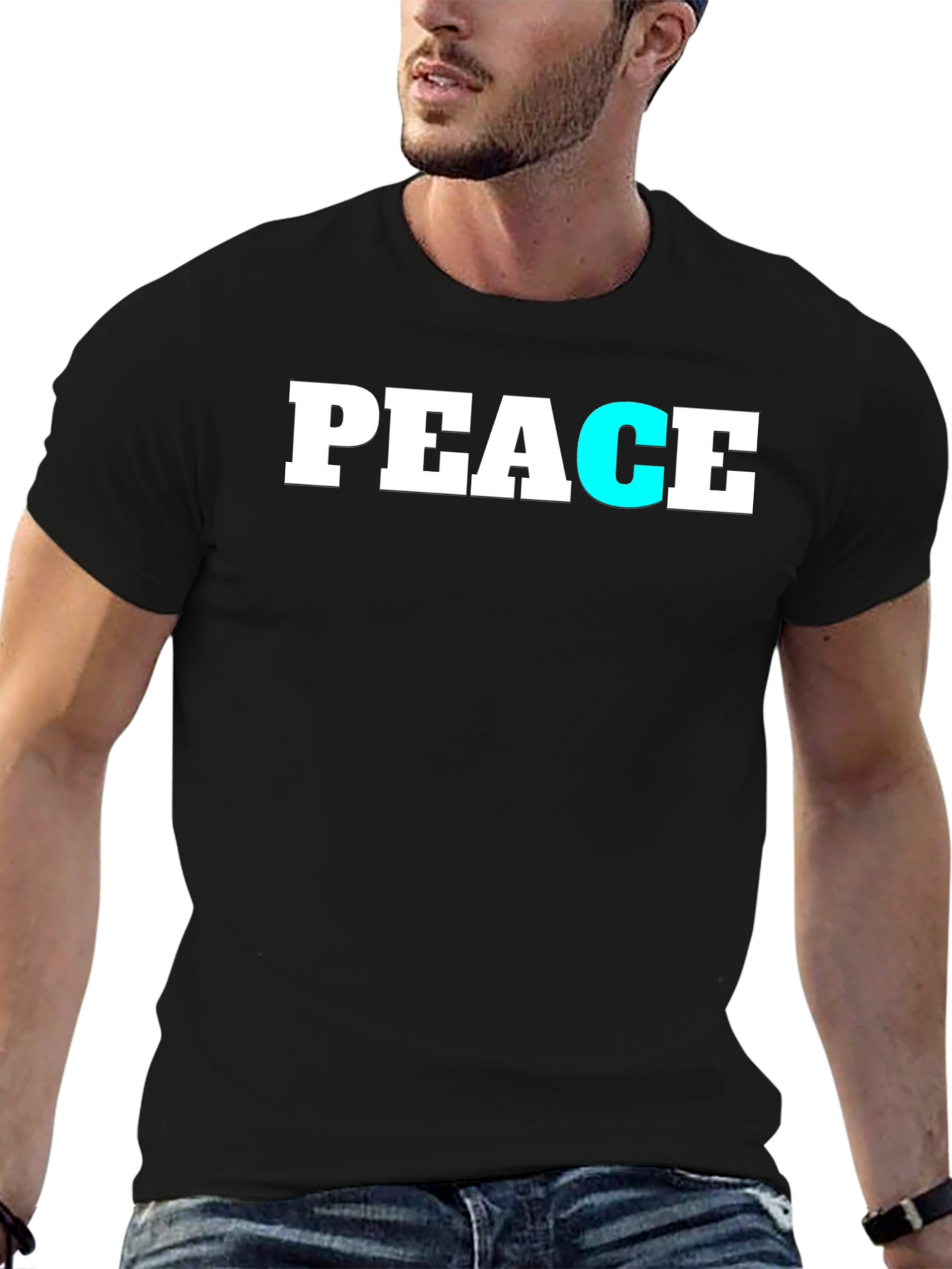 Peace Graphic Tee - Soft Cotton Blend