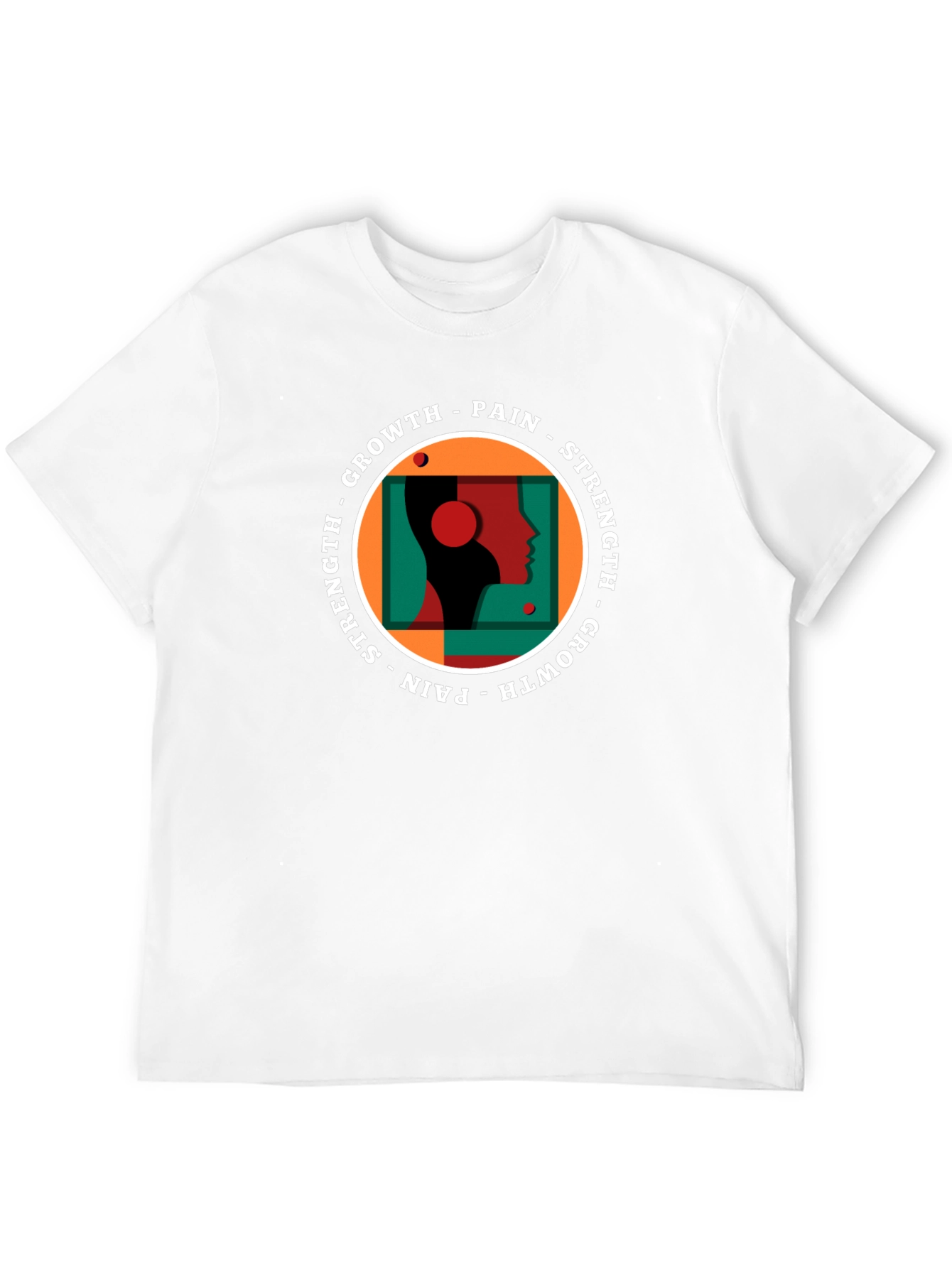Growth Pain Strength Graphic Tee - Black