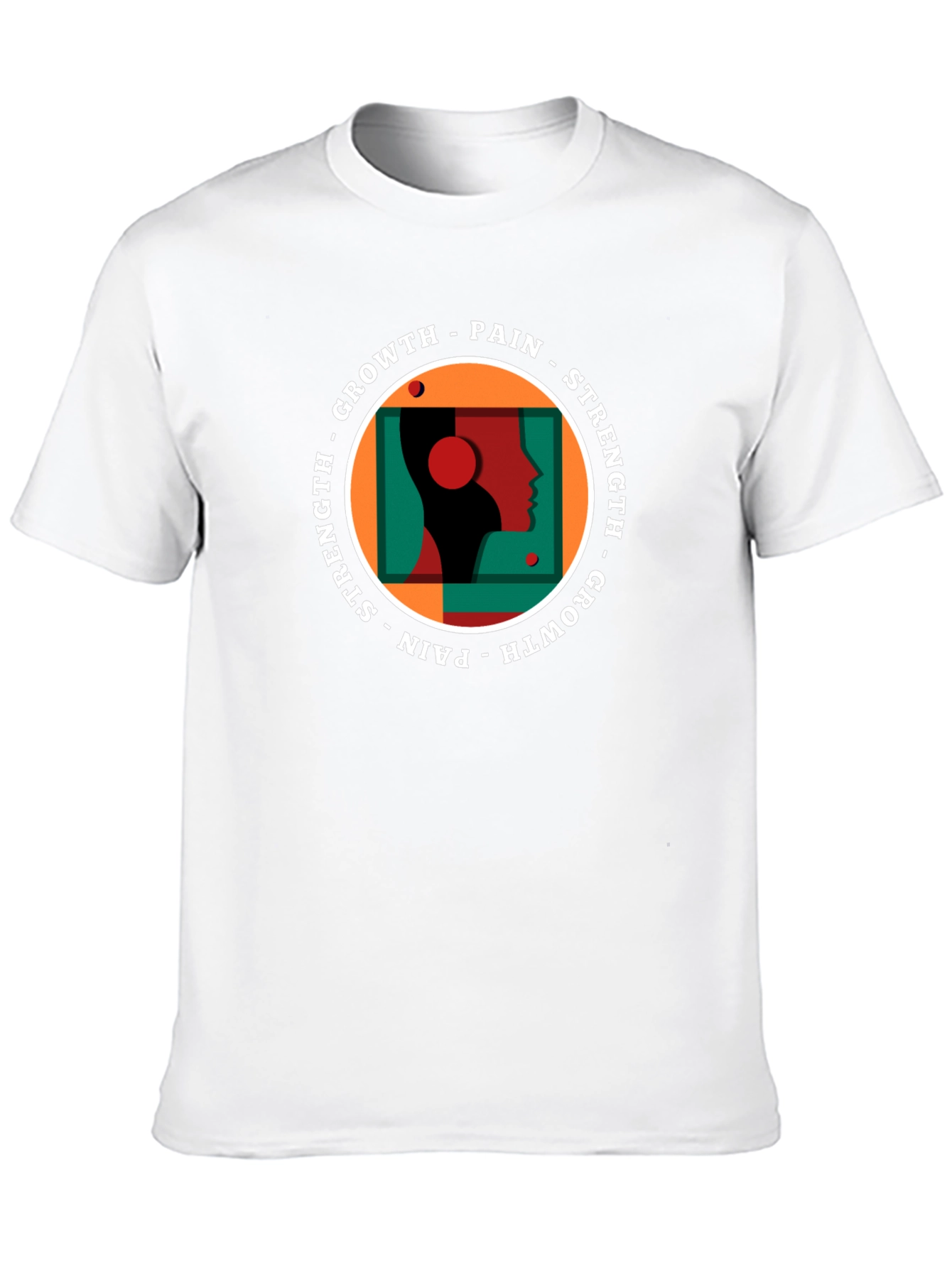 Growth Pain Strength Graphic Tee - Black