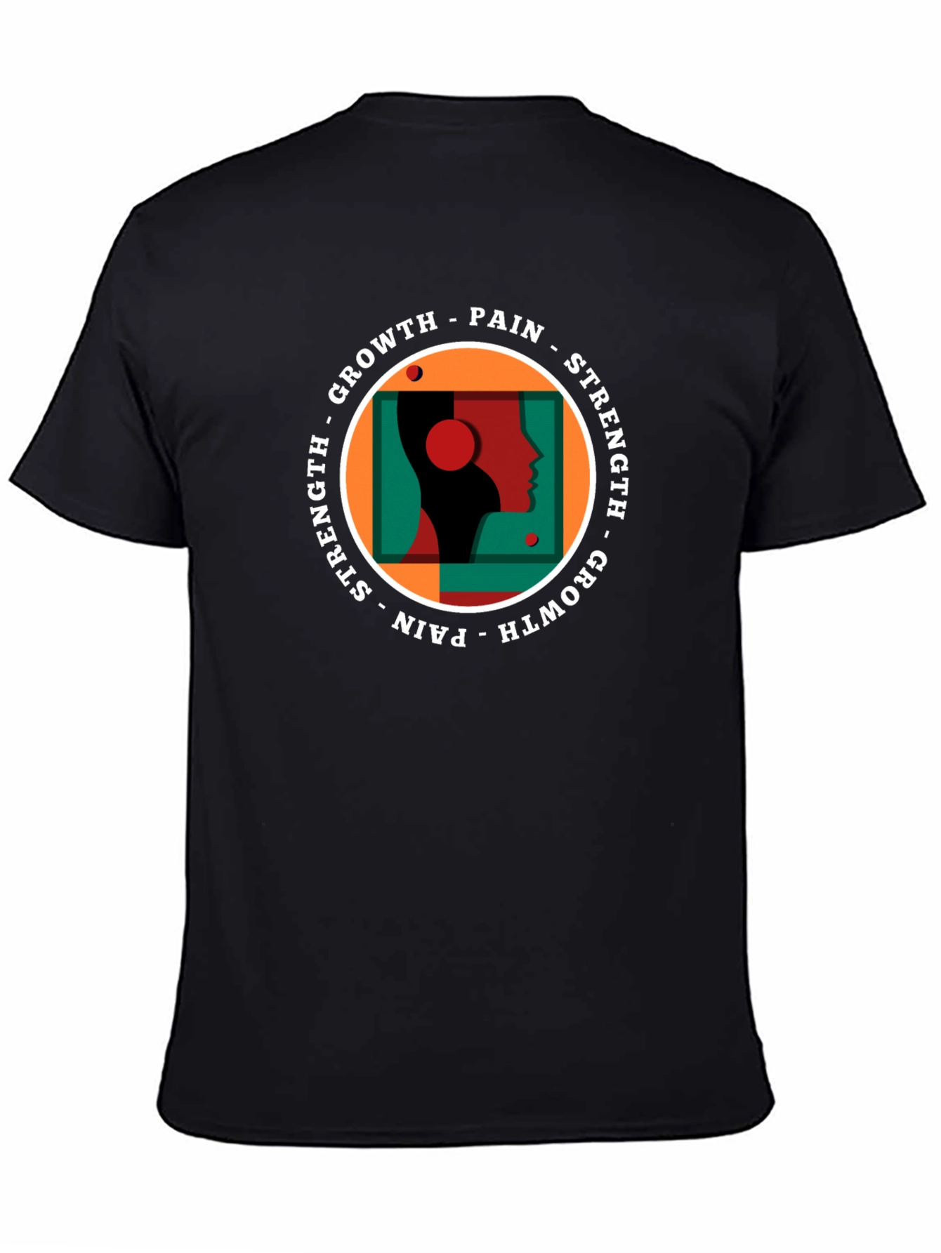 Growth Pain Strength Graphic Tee - Black