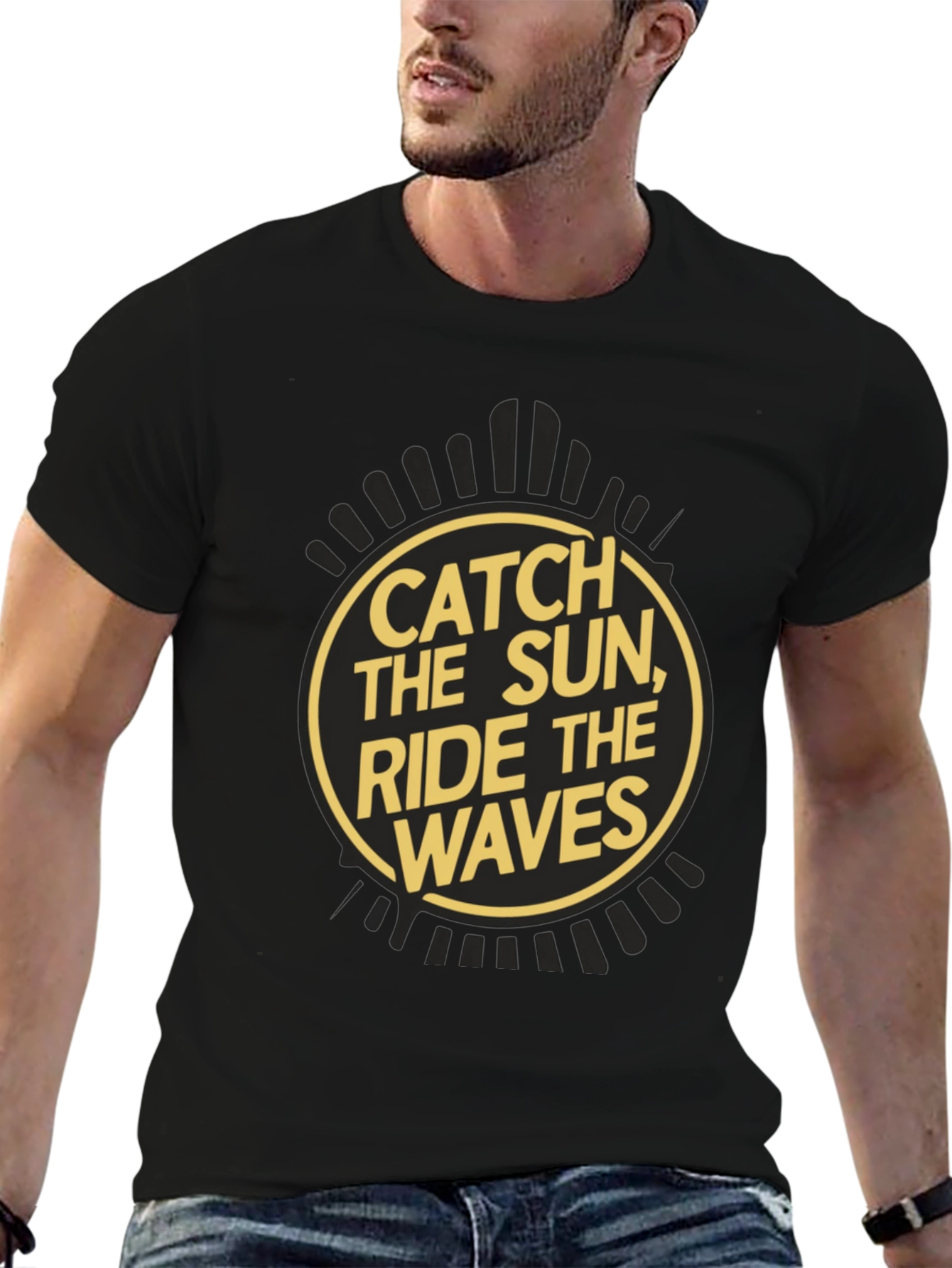 Catch the Sun Ride the Waves Graphic Tee