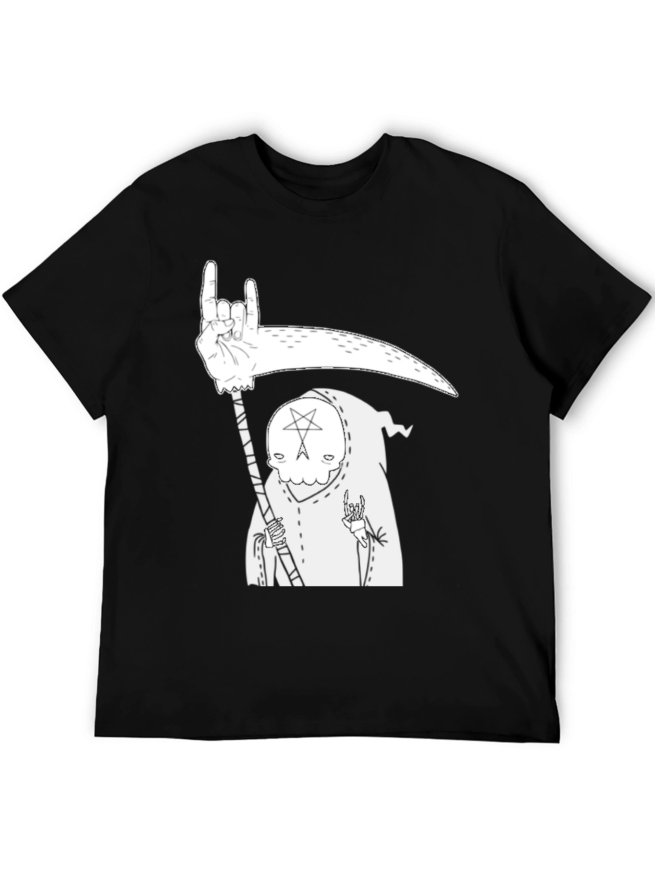 Grim Reaper Graphic T-Shirt - Heavy Metal Death