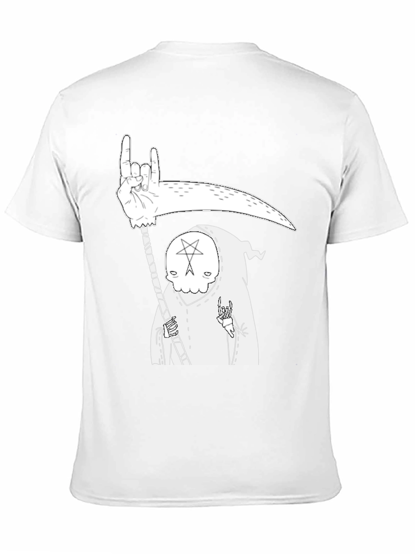 Grim Reaper Graphic T-Shirt - Heavy Metal Death