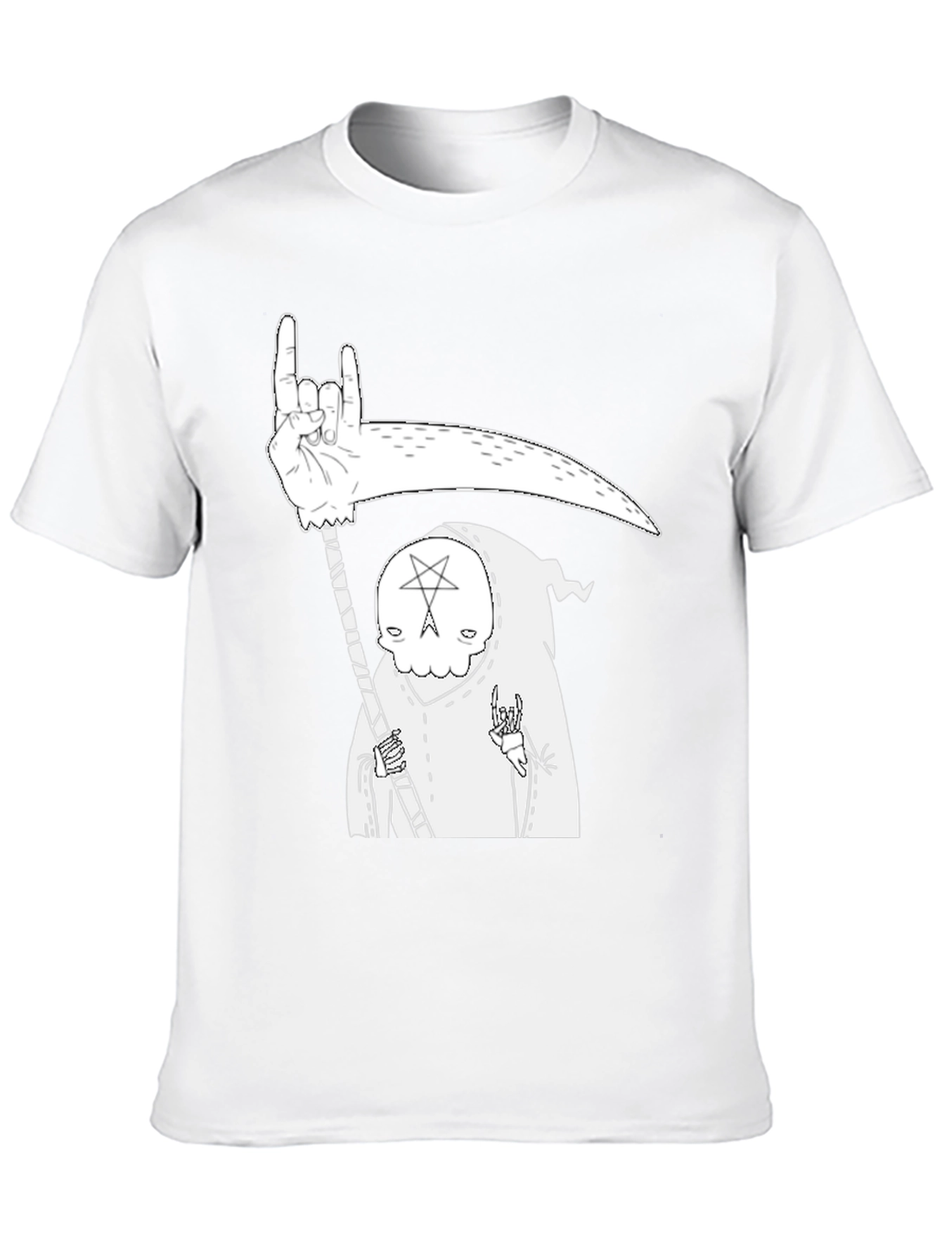 Grim Reaper Graphic T-Shirt - Heavy Metal Death