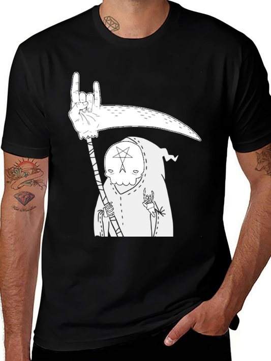 Grim Reaper Graphic T-Shirt - Heavy Metal Death