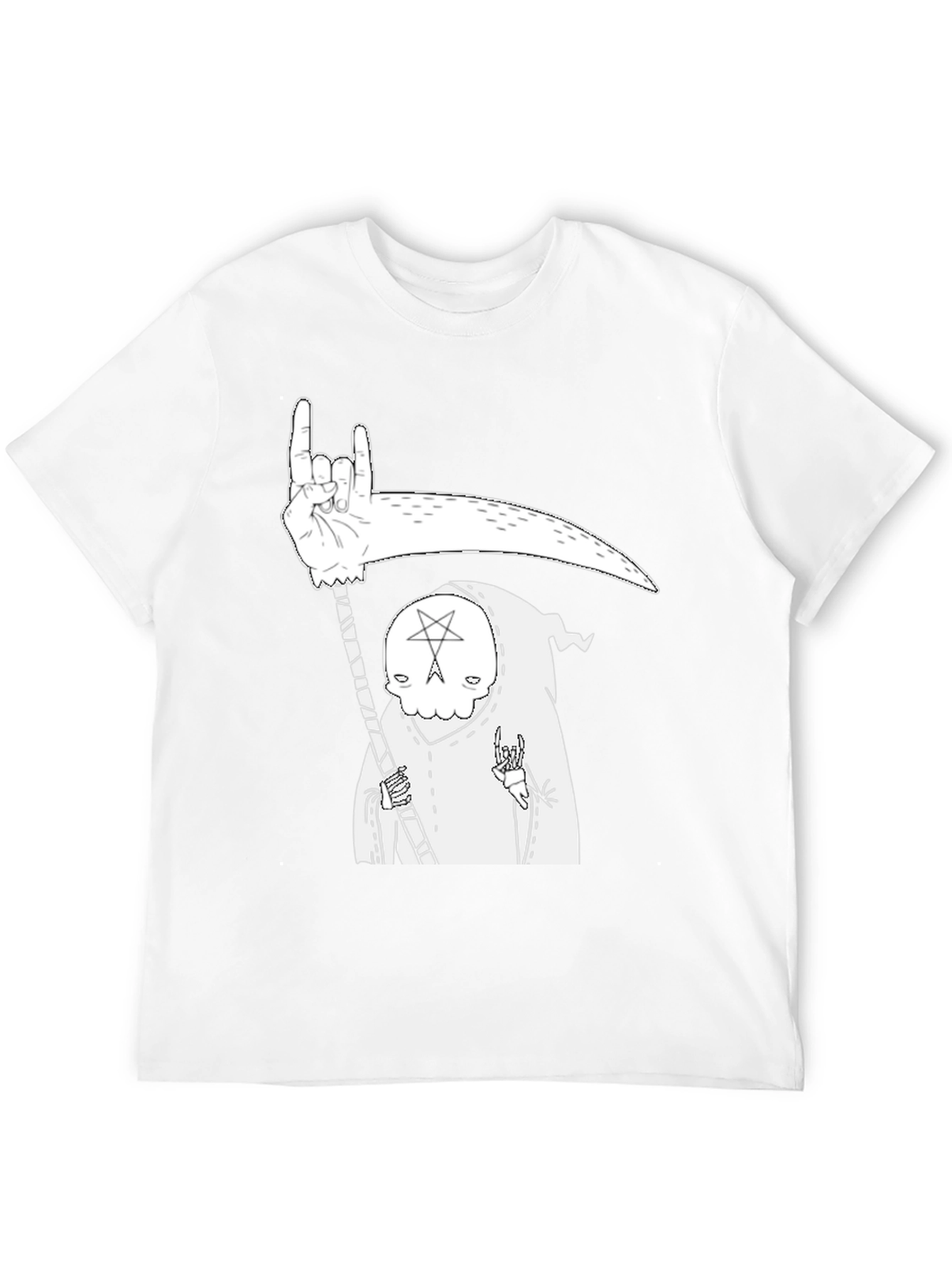 Grim Reaper Graphic T-Shirt - Heavy Metal Death