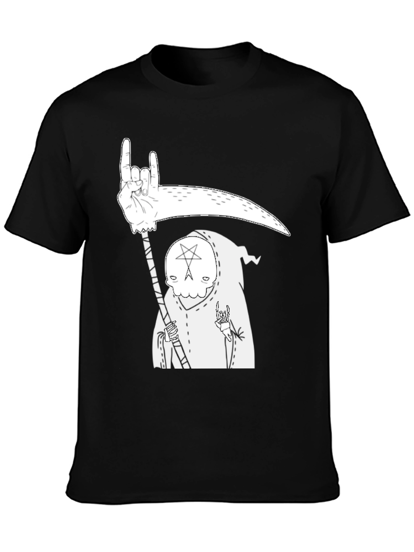 Grim Reaper Graphic T-Shirt - Heavy Metal Death
