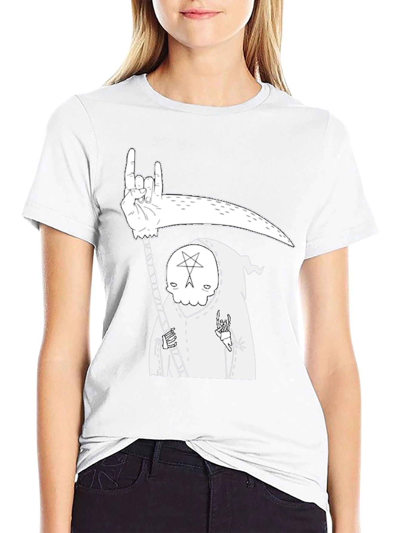 Grim Reaper Graphic T-Shirt - Heavy Metal Death