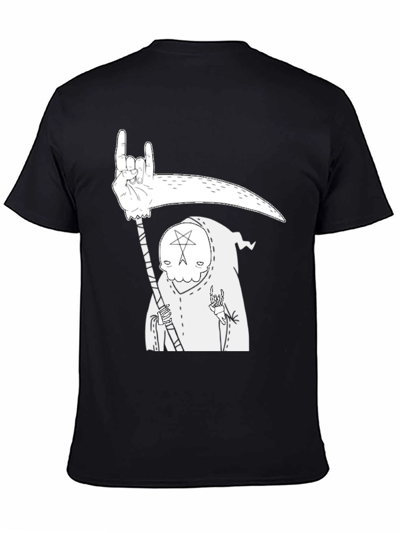 Grim Reaper Graphic T-Shirt - Heavy Metal Death