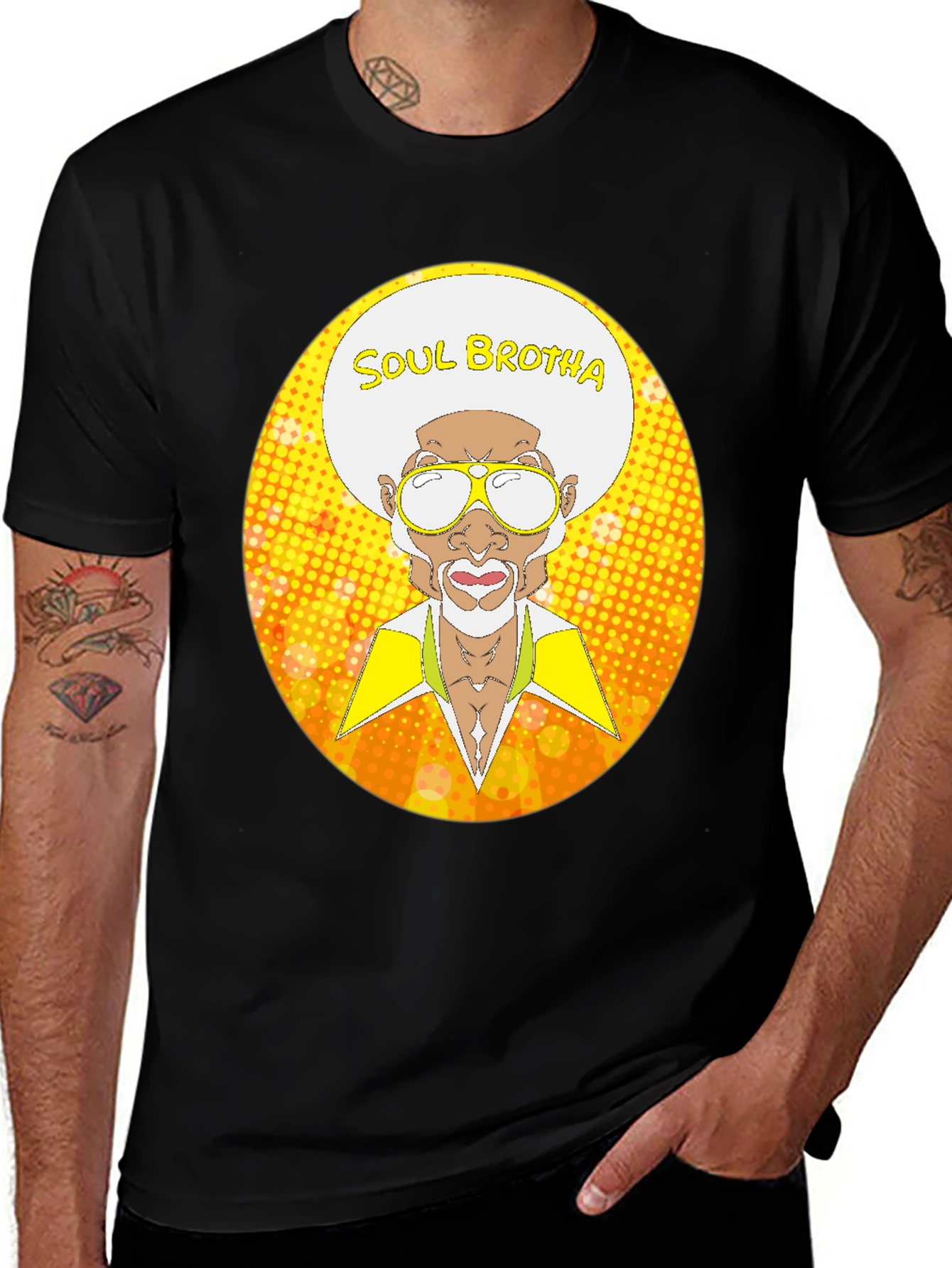 Soul Brotha Graphic T-Shirt - Retro Style