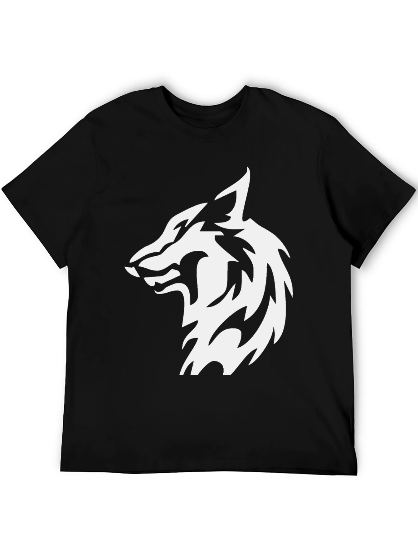 Wolf Graphic Black T-Shirt