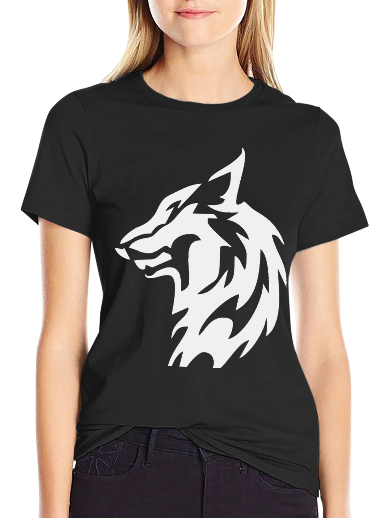 Wolf Graphic Black T-Shirt