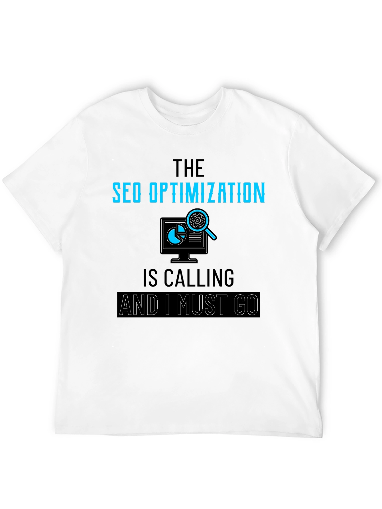SEO Optimization Calling Black T-Shirt