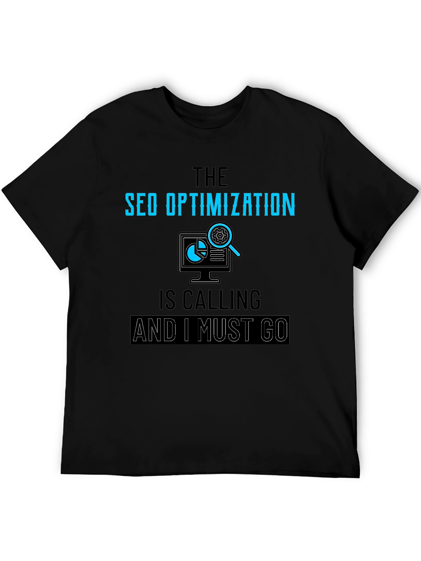 SEO Optimization Calling Black T-Shirt