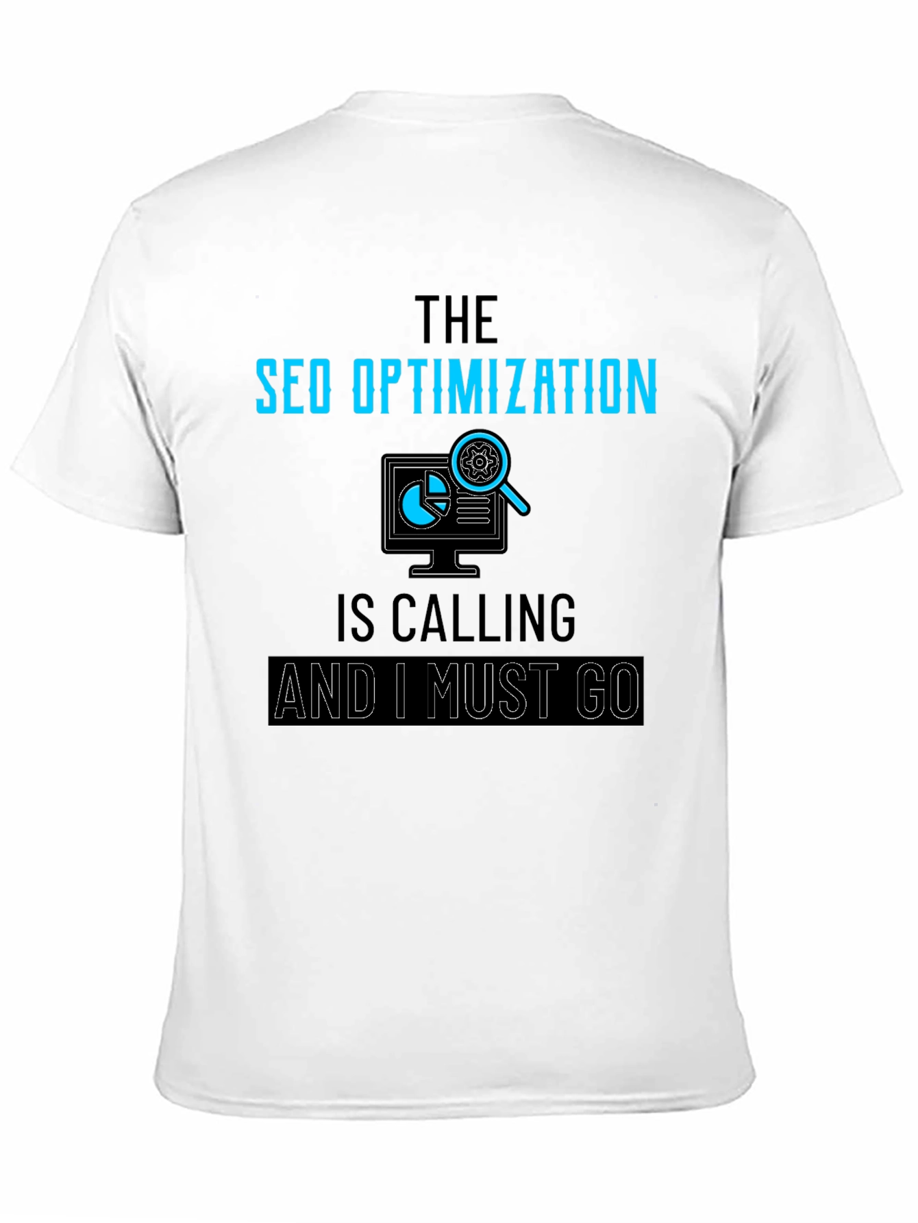 SEO Optimization Calling Black T-Shirt