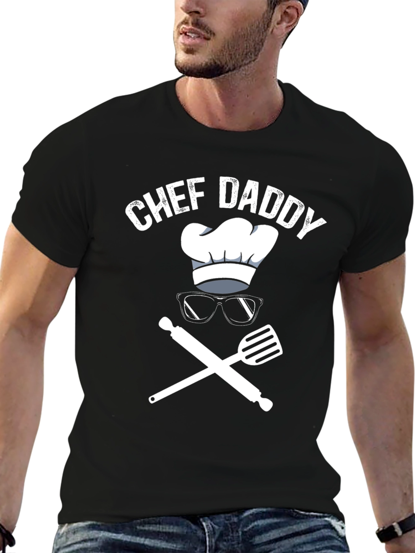 Chef Daddy Graphic Tee - Cool Cooking Dad Shirt