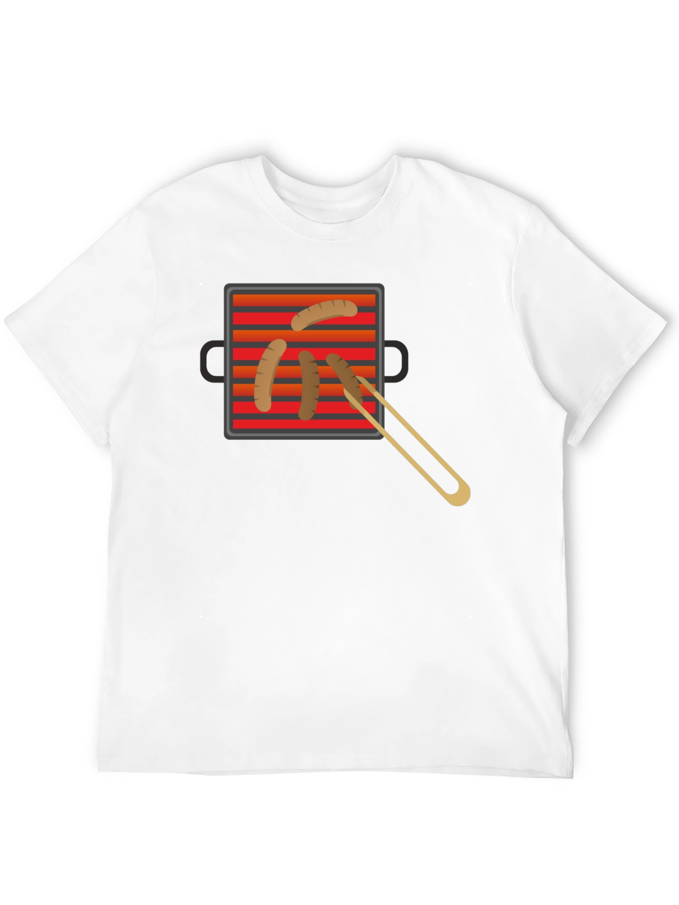 Grilling Time T-Shirt - BBQ Sausage Graphic Tee